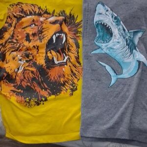 Place Yellow Lion Graphic Kids T Shirts, No Stains, Smoke Free Home